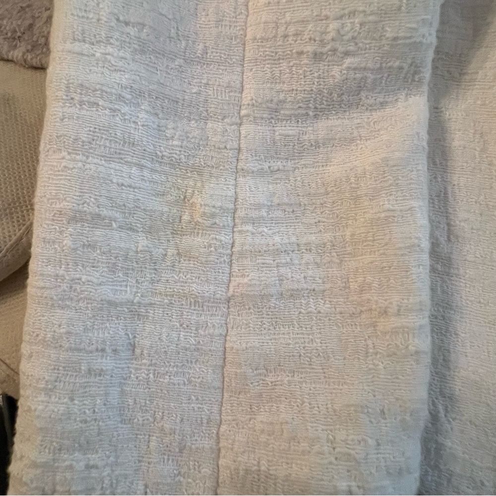 Vince ivory textured fabric asymmetrical zip jacket - Picture 9 of 9